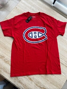 NEW 🆕 NHL Official Men's Habs Hockey Logo T-Shirt